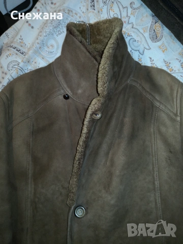 мъжки кожух овча кожа - изключително топъл и в най-студените дни, снимка 4 - Палта - 53084219