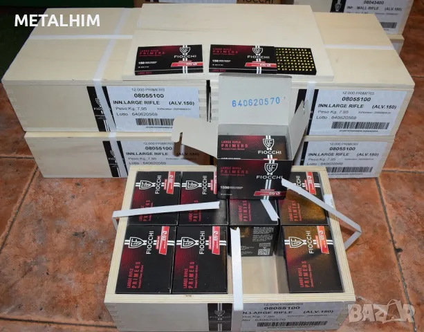 LARGE RIFLE капси FIOCCHI капсул възпламенител / евзи, снимка 2 - Оборудване и аксесоари за оръжия - 47671975