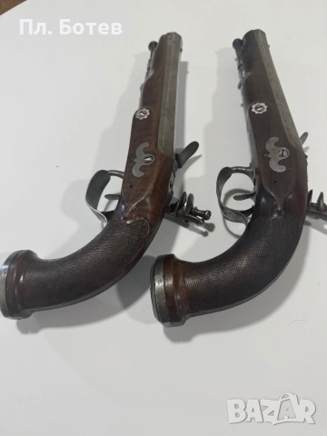Чифт кремъчни пистолети, снимка 10 - Антикварни и старинни предмети - 52297466