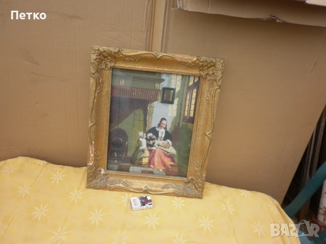 Голям  автентичен  гоблен, снимка 2 - Антикварни и старинни предмети - 53148414