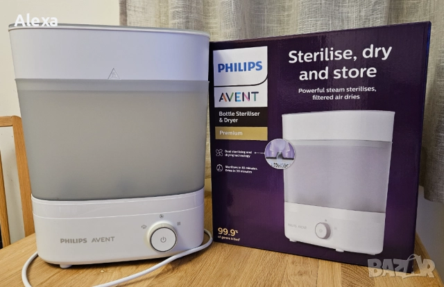 PHILIPS AVENT Електрически стерилизатор Premium с функция изсушаване