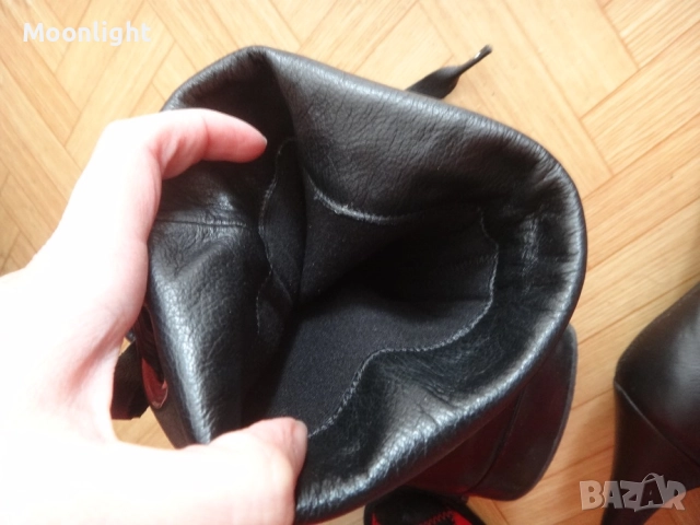 Ботуши FABIANO естествена кожа на висок ток и платформа, номер 36, снимка 13 - Дамски ботуши - 52537876