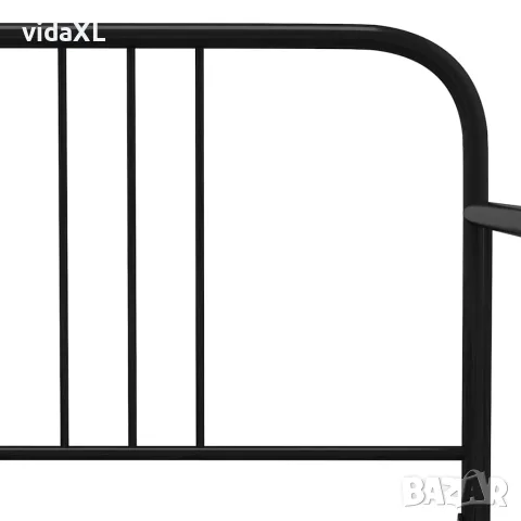 vidaXL Рамка за разтегателен диван, черна, метал, 90x200 см, снимка 6 - Спални и легла - 56146797