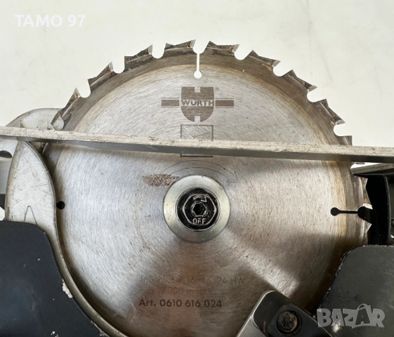 Wurth HKS 28-A - Мощен акумулаторен ръчен циркуляр 28V, снимка 7 - Триони и циркуляри - 52777566