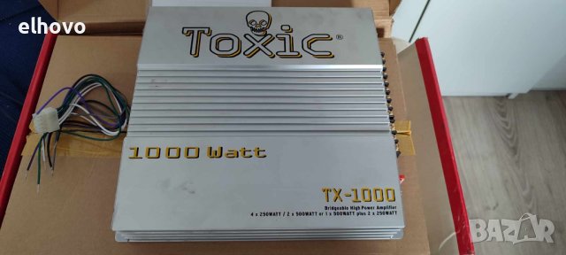 Aвто усилвател TOXIC TX-1000, снимка 2 - Ресийвъри, усилватели, смесителни пултове - 41961796