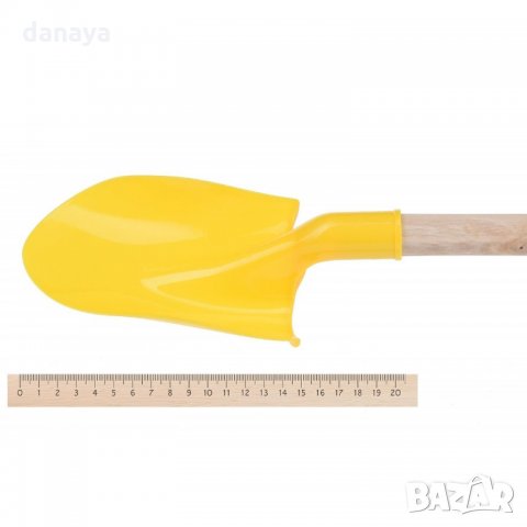 1519 Голяма лопатка за пясък с дървена дръжка 63см плажна играчка, снимка 4 - Други - 29118181