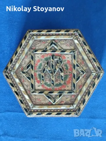 Дървена кутийка за бижута, снимка 2 - Антикварни и старинни предмети - 49346610