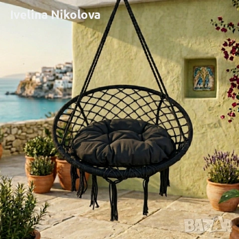 Висяща градинска люлка, снимка 5 - Градински мебели, декорация  - 54317188