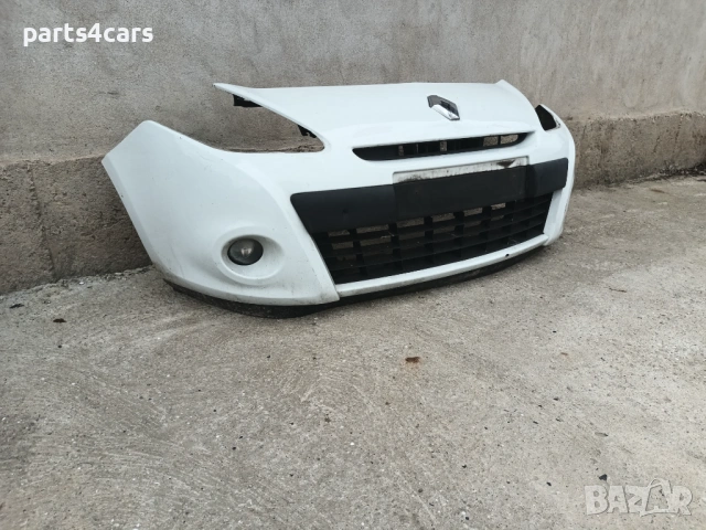 предна броня за рено клио 3 фейслифт 09 - 13 с маска решетки халогени RENAULT CLIO III FACELIFT, снимка 2 - Части - 54103639