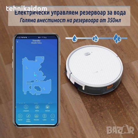 Прахосмукачка робот за сухо и мокро почистване Теsvor X500Pro внос от Германия, снимка 3 - Прахосмукачки - 31621006