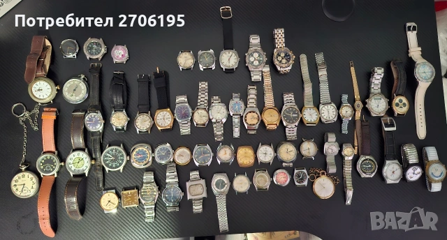 Лот от часовници - механични и кварцови , снимка 2 - Мъжки - 53192022