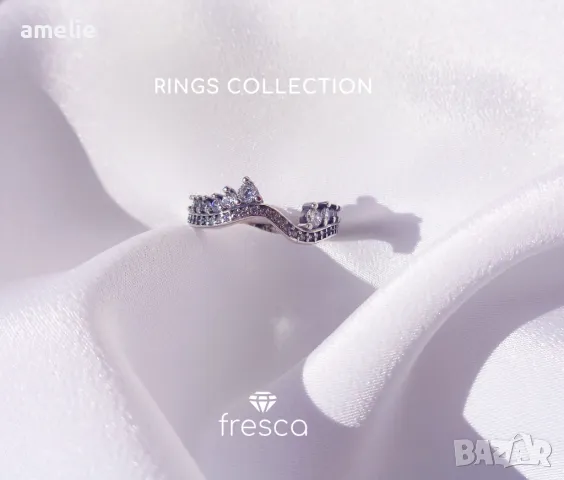 НОВО!Дамски пръстен Fresca по модел тип Пандора Pandora печат ale S 925 Uniqueness. Колекция Amélie, снимка 2 - Пръстени - 47121105