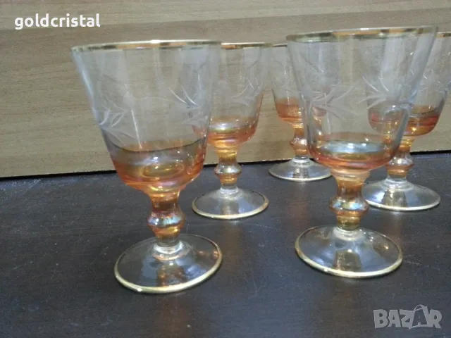 ретро стъклени чаши 