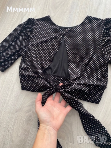 Блузка H&M S, снимка 6 - Корсети, бюстиета, топове - 52648679