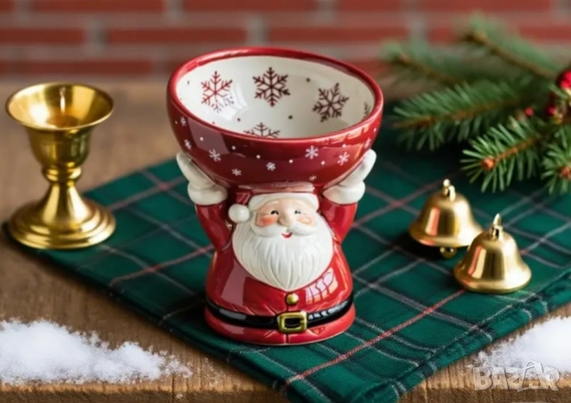 Молд кашпа дядо Коледа с купа, снимка 6 - Форми - 51742447