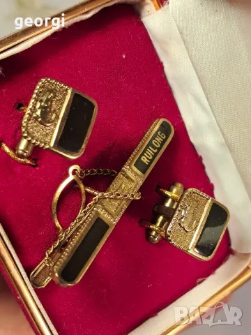 комплект ръкавели и щипка за вратовръзка Ruilong  7/4, снимка 5 - Бижутерийни комплекти - 49854738