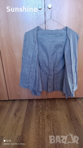 Дамско вталено сако EDEIS - 100% лен, снимка 5 - Сака - 51625566