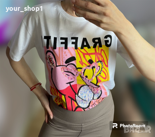 Дамска тениска Graffiti , снимка 1