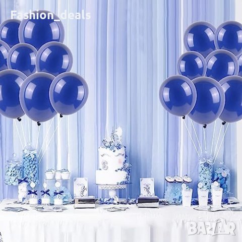 Нови Военноморски сини балони, 55 броя 5 и 12 инча Рожден ден Събитие Декорация, снимка 6 - Други - 42248075