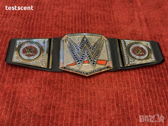 Шампионски пояс WWE Undisputed World Heavyweight Championship световната титла Mattel belt колан, снимка 2 - Други - 49916853