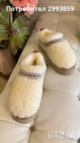UGG BRAID *HERITAGE NATURAL SLIPPERS обувки UGG Tazz*36/41, снимка 7 - Дамски ежедневни обувки - 52749587