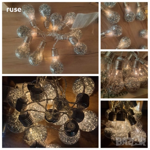 НОВА! Коледна светеща гирлянда коледни лампички с LED светлина, снимка 3 - Декорация за дома - 52405366