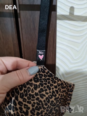 Тигров сутиен Victoria’s Secret push-up 36C-50 evro НОВ, снимка 3 - Бельо - 40243754
