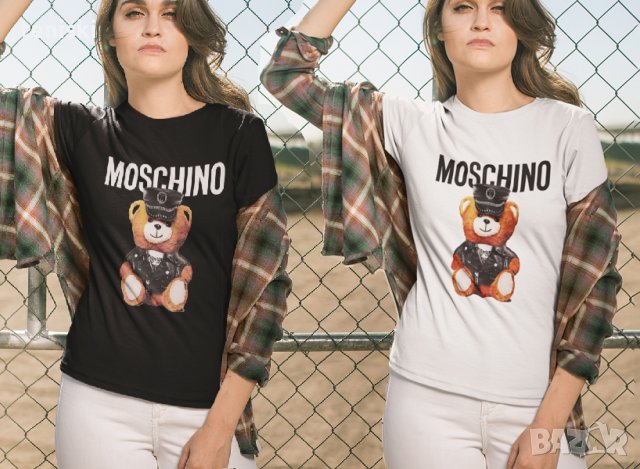 Тениска Moschino Bear принт Дамски и детски Различни модели, снимка 4 - Тениски - 30979974