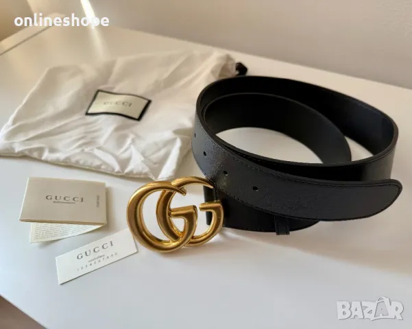 Колан GUCCI ЕСТЕСТВЕНА КОЖА - Дължина 95см