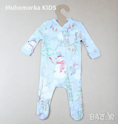 бебешка пижама / гащеризон Pottery barn Kids 50 0-3 56 62 3-6 68 6-9 74 9-12 80 12-18 86 18-24, снимка 4 - Бебешки гащеризони - 48141320