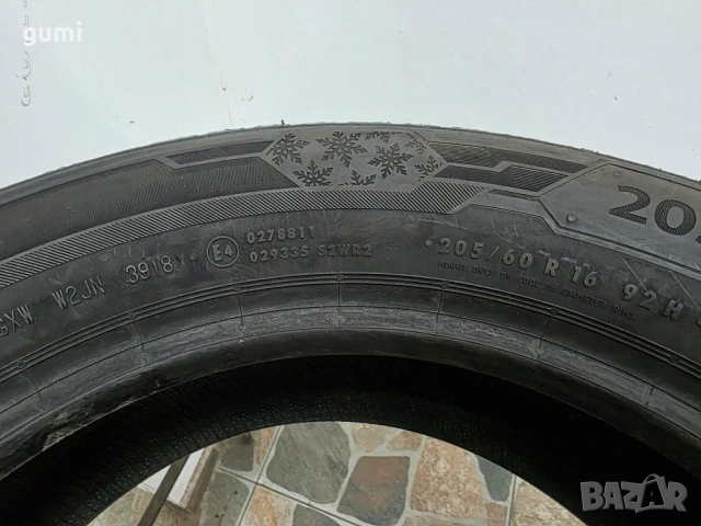 1бр зимна гумa 205/60/16 BARUM L05320 , снимка 2 - Гуми и джанти - 53995183