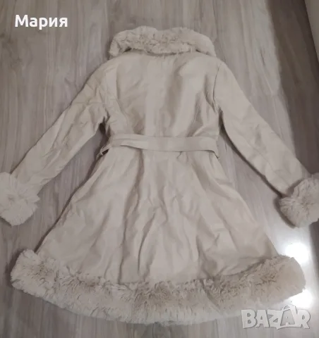 Дамско кожено палто с вата и пух, снимка 6 - Палта, манта - 56153420