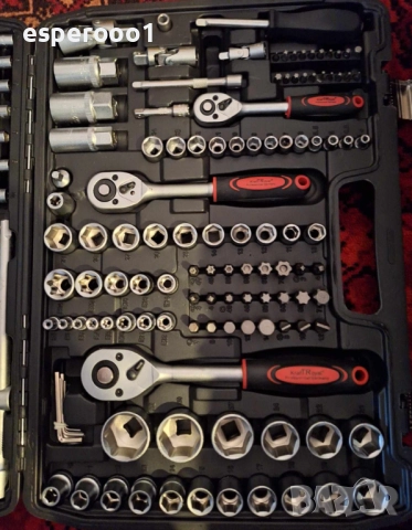 Куфар с инструменти - 172 части с 3 тресчотки