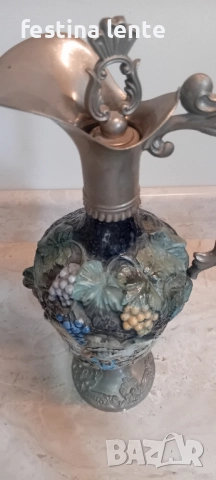 Италианска винтидж ваза/декантер, снимка 2 - Декорация за дома - 51595202