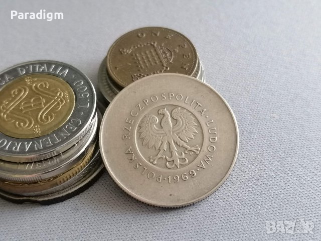 Mонета - Полша - 10 злоти (юбилейна) | 1969г., снимка 2 - Нумизматика и бонистика - 40380020