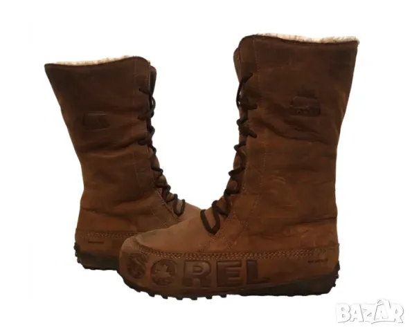  Sorel Shila номер 41-42  високи ботуши  –цвят  турско кафе, снимка 2 - Дамски ботуши - 48999881