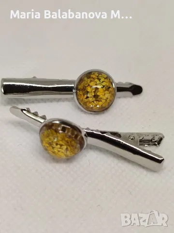 Бижута от епоксидна смола и естествени цветя., снимка 6 - Бижутерийни комплекти - 48660169