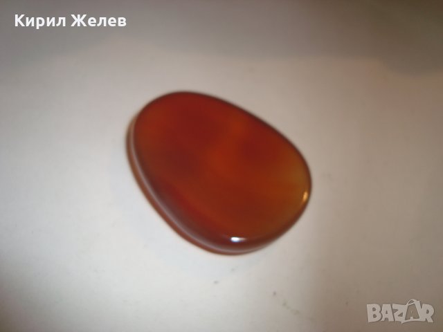 ОГРОМЕН ЮВЕЛИРНО МАЙСТОРСКИ ПОЛИРАН и ШЛИФОВАН НАТУРАЛЕН СКЪПОЦЕНЕН КАМЪК КАРНЕОЛ 3759, снимка 12 - Други - 30550449