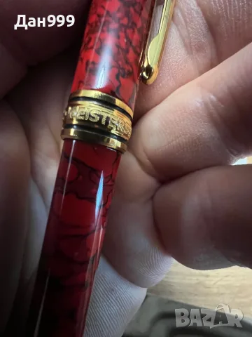Колекционерска писалка Montblanc със златен писец ., снимка 5 - Други ценни предмети - 55769659