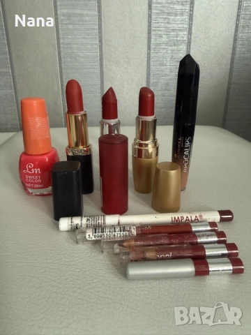 ВСИЧКИТЕ ЗА 10€!
Лак за нокти неон,моливи за устни,глос и червила L’Oréal, Rimmel 
ОБЩО ВСИЧКИТЕ10€
, снимка 5 - Козметика за лице - 56005255