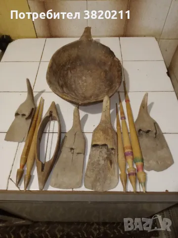 Продавам стари вретена,паламарки,совалка, дървена Хавана., снимка 3 - Антикварни и старинни предмети - 47607702