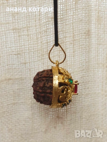 Рудракша медальони с Навгара, ОМ и Ганеша символи 108-112