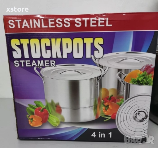 Тенджери от неръждаема стомана, 4 броя , снимка 10 - Съдове за готвене - 52695769