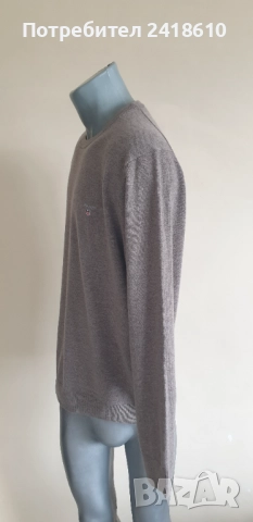 Gant Wool Knit Embroidered Logo Crew Neck Sweater Mens Size XL/ НОВО! ОРИГИНАЛ! Мъжки Вълнeн Пуловер, снимка 7 - Пуловери - 52040715