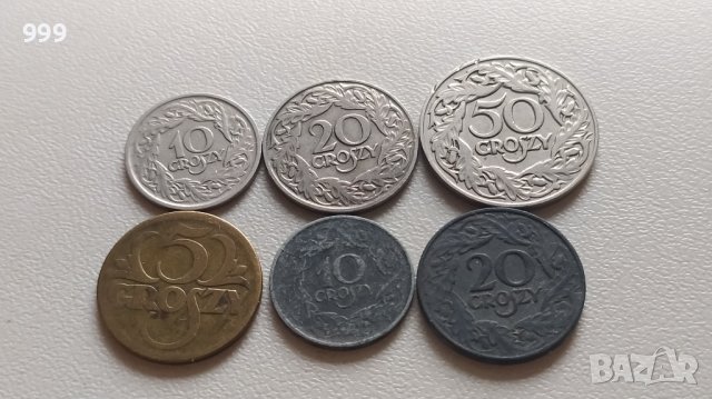 лот монети 1923 Полша - 6 броя