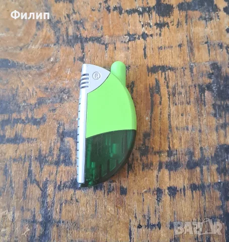 запалка Ронсън Ronson зелена вятъроустойчива в подаръчна кутия, снимка 5 - Запалки - 56245152