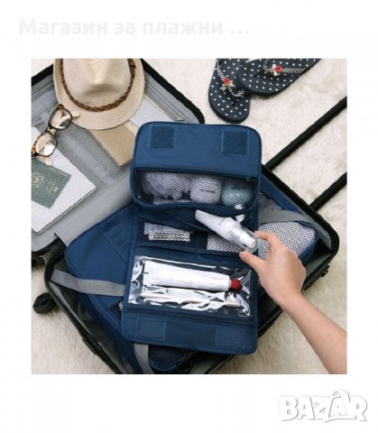 ОРГАНАЙЗЕР ЗА ТОАЛЕТНИ ПРИНАДЛЕЖНОСТИ С КУКА ЗА ЗАКАЧАНЕ - код 2659, снимка 3 - Куфари - 34165104