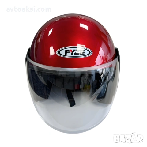 Каска за Мотор/Скутер/АТВ Червена/Синя, снимка 2 - Аксесоари и консумативи - 53901639