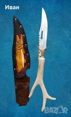 Нож щука риба лов ножка риболов , снимка 5 - Ножове - 53935666