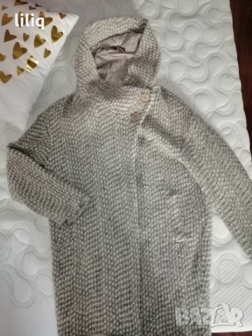 Страхотно италианско вълнено палто като ново, снимка 6 - Палта, манта - 34943903